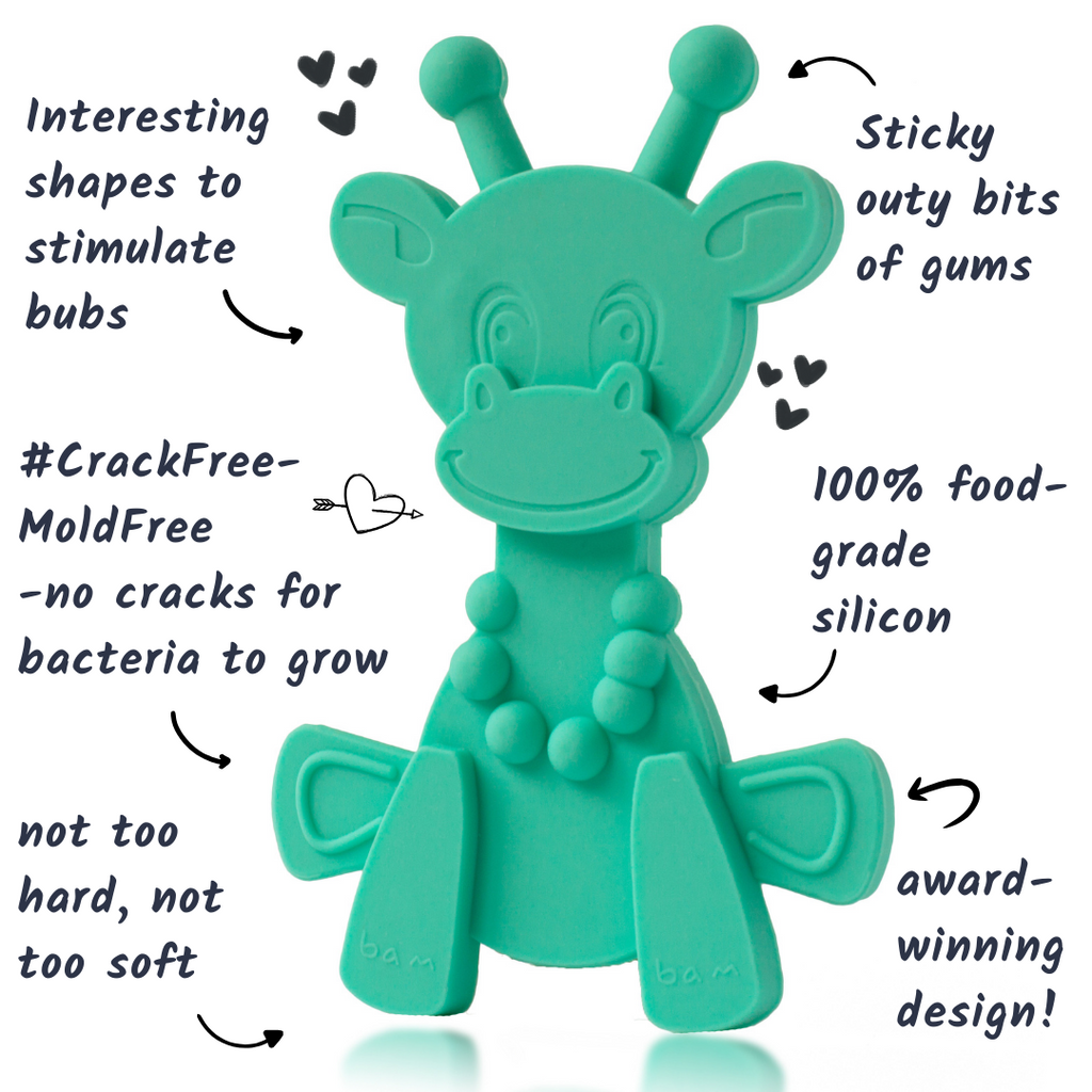 Jouet de dentition bébé Little bamBAM - Turquoise