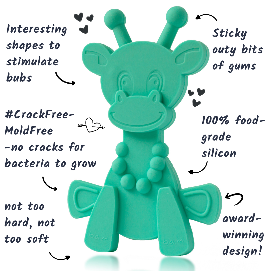 Jouet de dentition bébé Little bamBAM - Turquoise