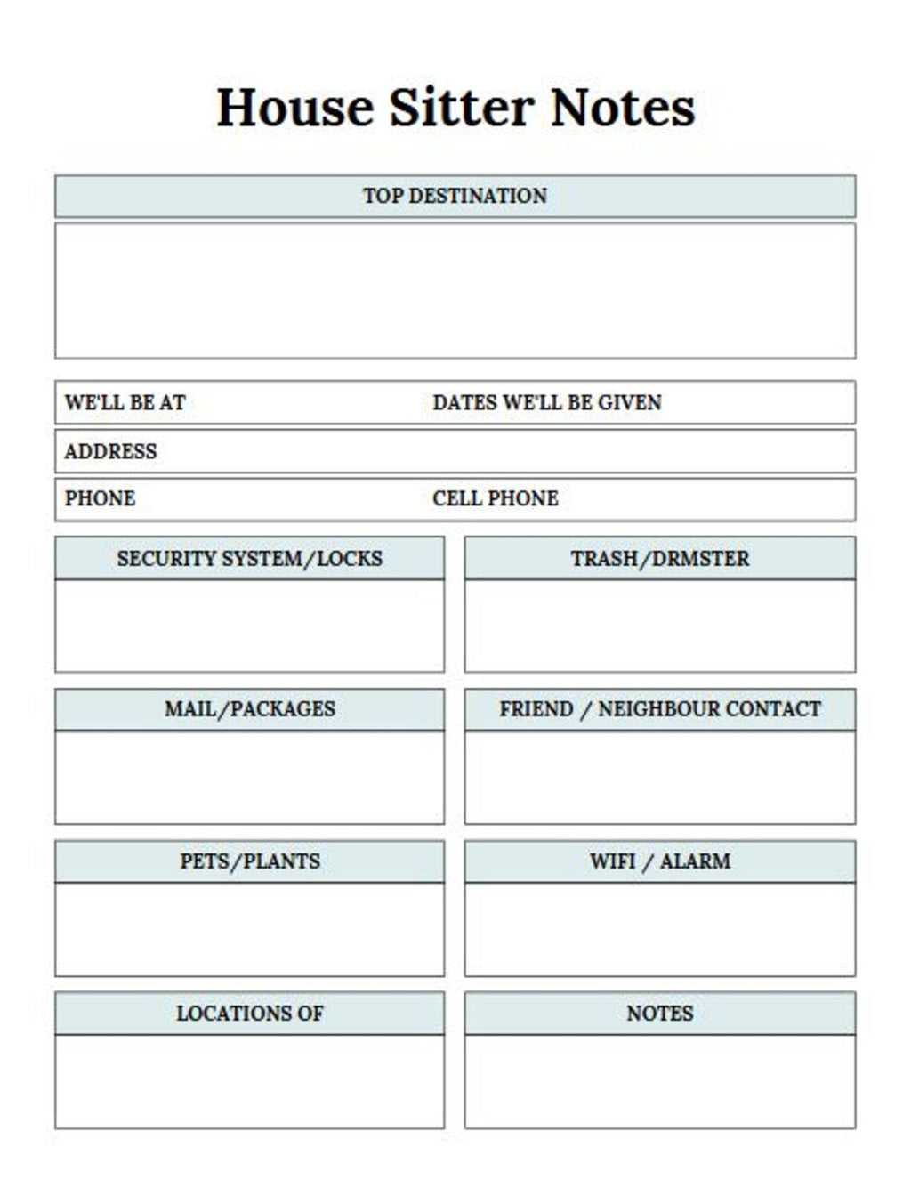 Ultimate Travel Planner | 33 Pages | Printable & Editable