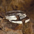 Bague marteau ajustable en argent sterling