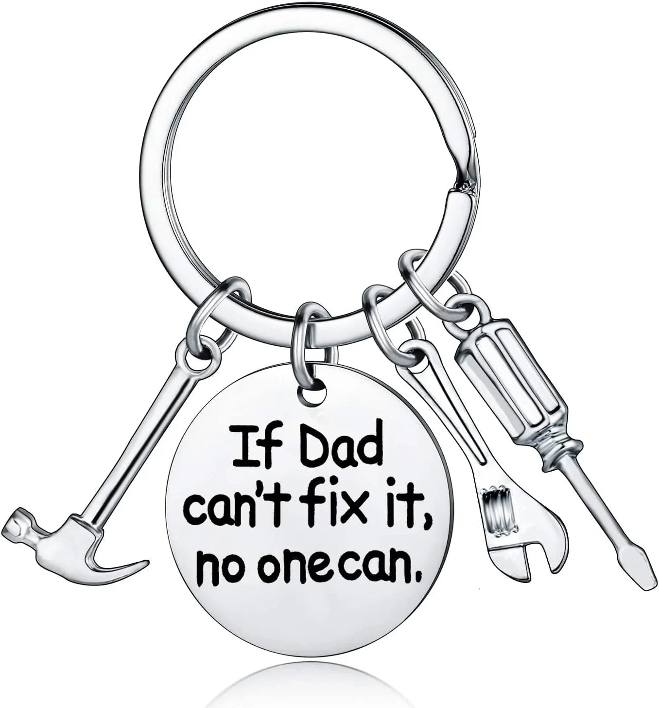 Porte-clés pendentif « Si papa ne peut pas le réparer, personne ne le peut »