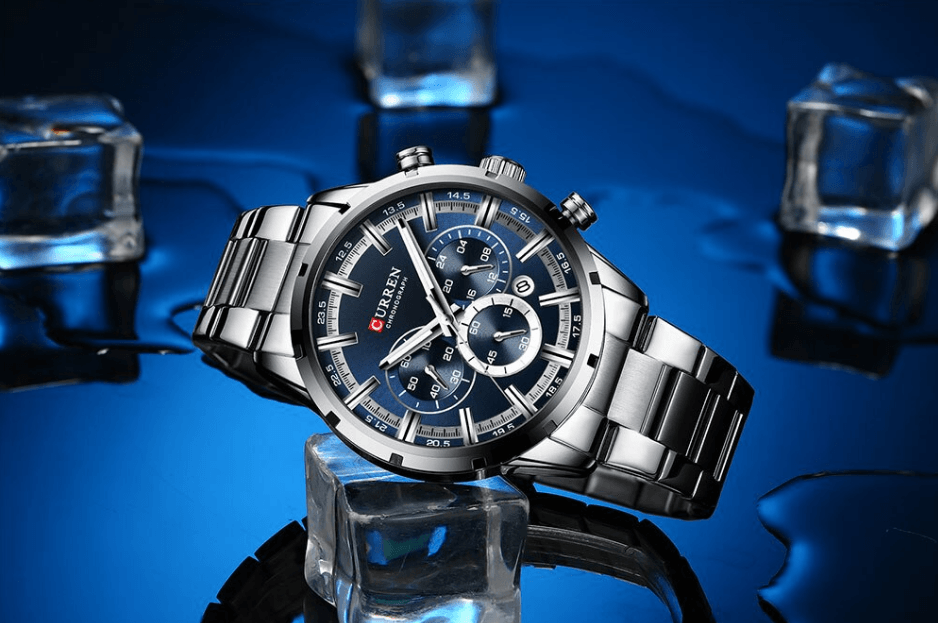 Montre de sport étanche en acier inoxydable pour homme avec chronomètre et affichage de la date spécial, design unique, cadeau parfait