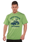 T-shirt graphique à manches courtes pour homme en viscose de bambou/coton biologique Surfing Adventure Spun Bamboo®