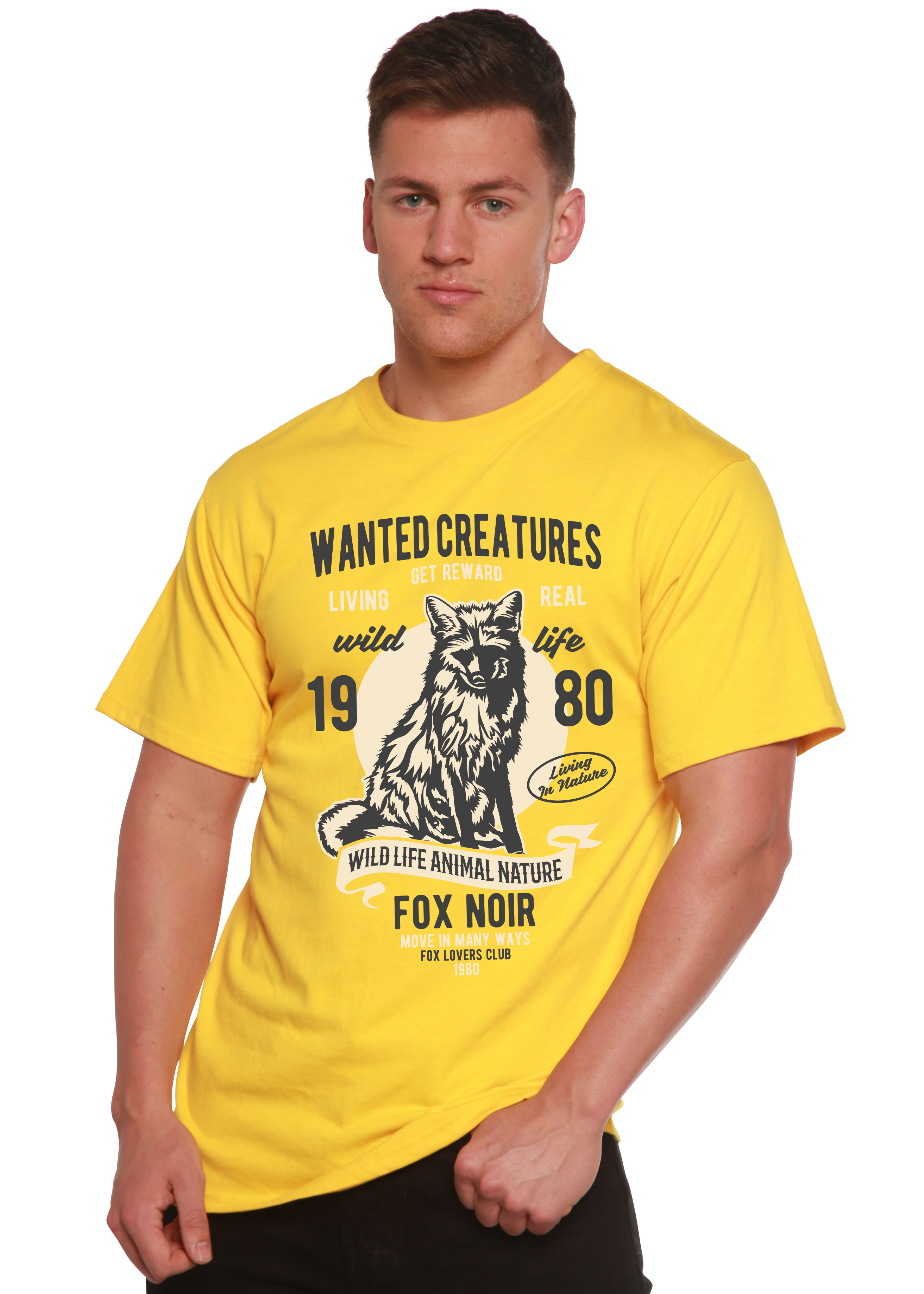 Wanted Creature Spun Bamboo® T-shirt graphique à manches courtes en viscose de bambou/coton biologique pour homme