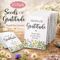 Sachets de graines de gratitude (lot de 25) • Sachets de graines « Merci » • Petits cadeaux de graines de fleurs sauvages