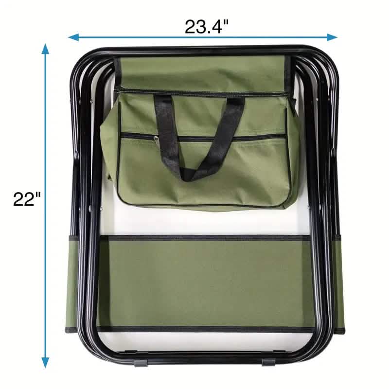 Lot de 4 : Chaise d'extérieur pliante avec sac de rangement