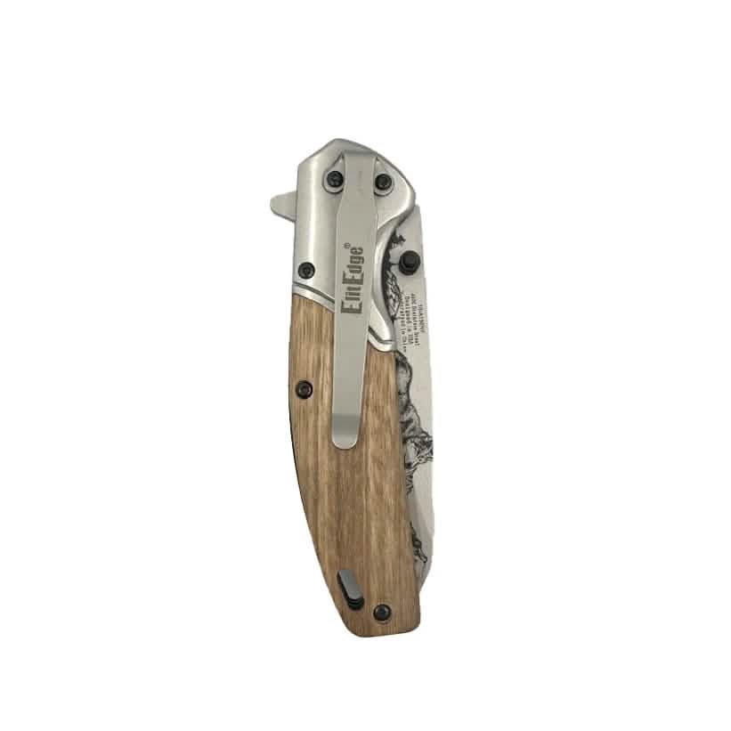 Paquet de 2 : Couteau à ouverture assistée de 3,5 po avec lame Drop Point