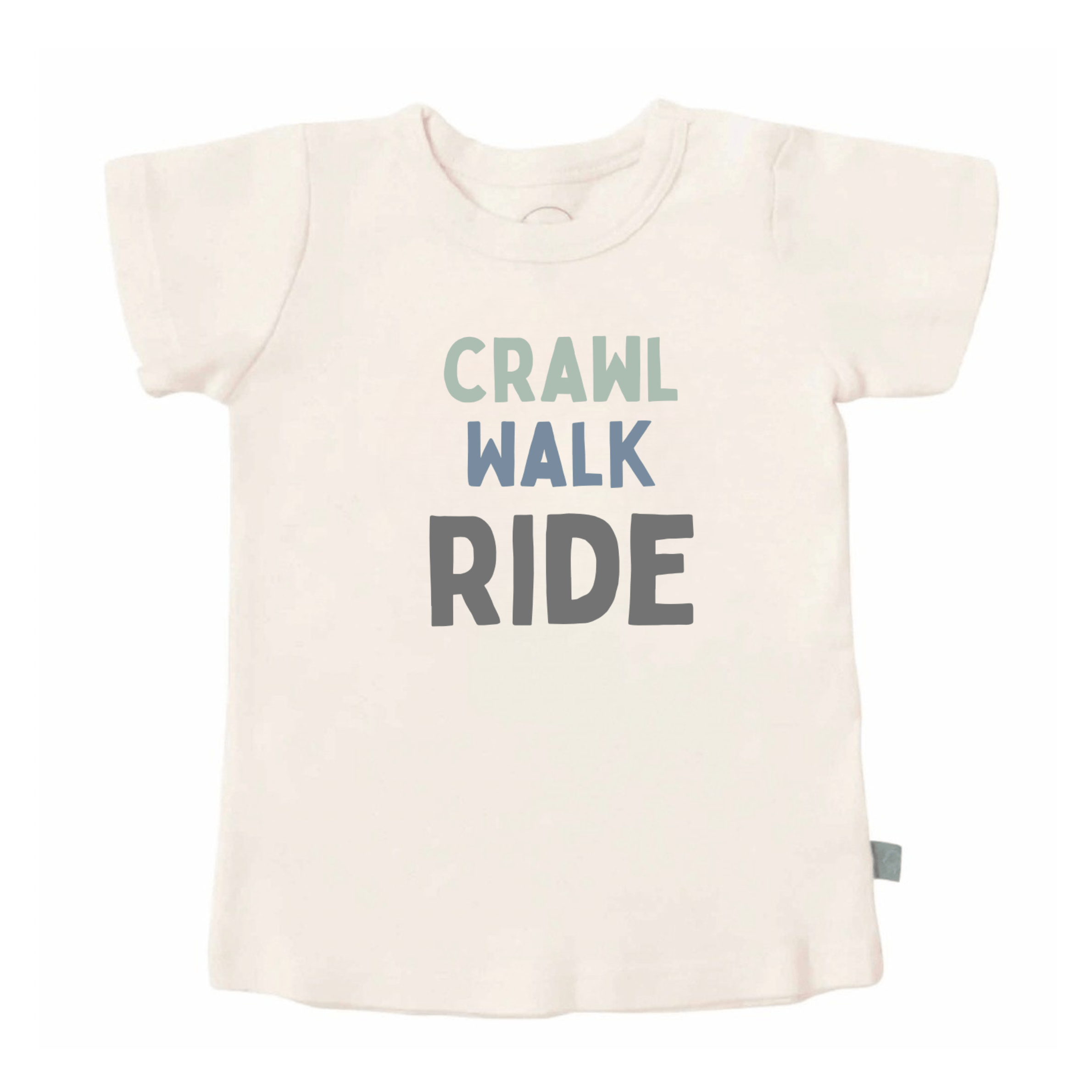 tee-shirt imprimé | d'abord je rampe, après je marche, puis je roule