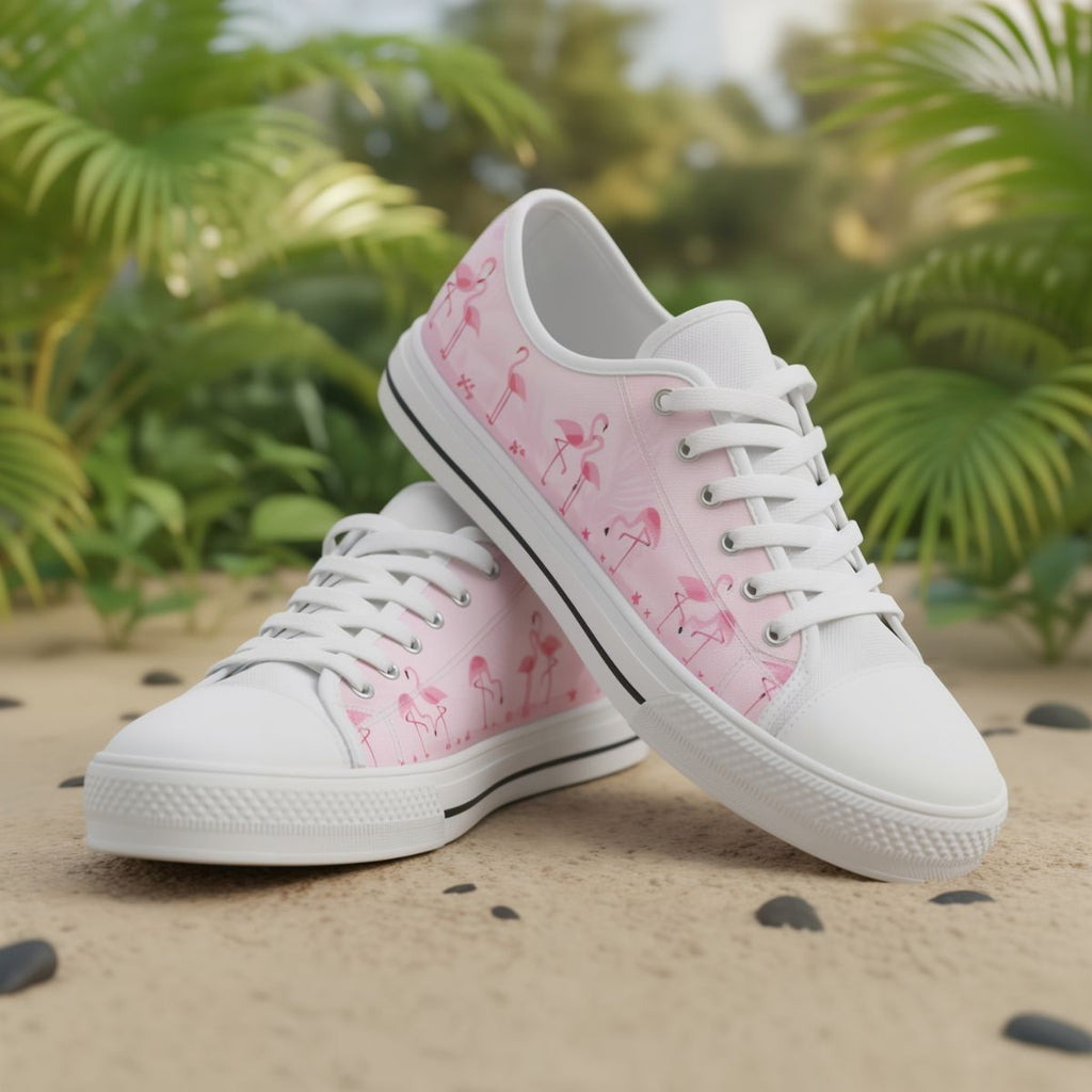Chaussures basses flamant rose