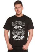 T-shirt graphique Rider Spun Bamboo® à manches courtes en viscose de bambou/coton biologique pour homme