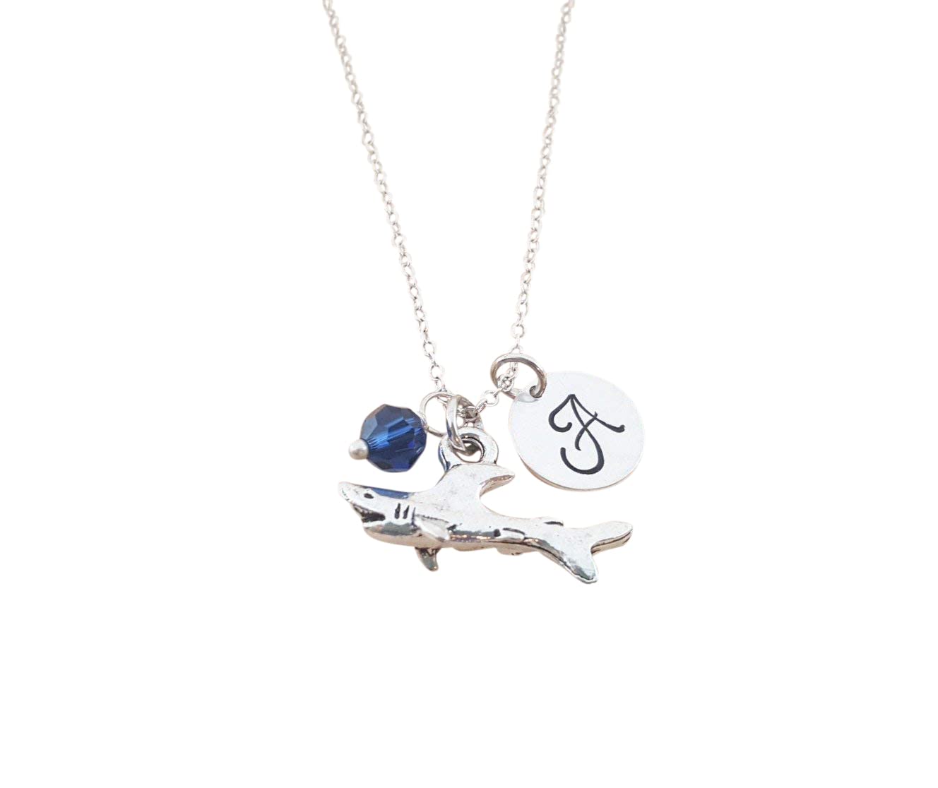 Collier Pendentif Grand Requin Blanc – Bijoux Personnalisés en Argent Sterling