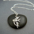 Collier Petit Poisson-ange – Breloque Océan en Argent Sterling sur Chaîne de 40 cm
