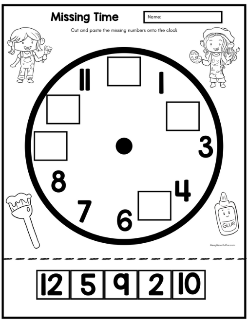 Time Learning Workbook for Kids – 42-Page Canva Template for Telling Time Practice