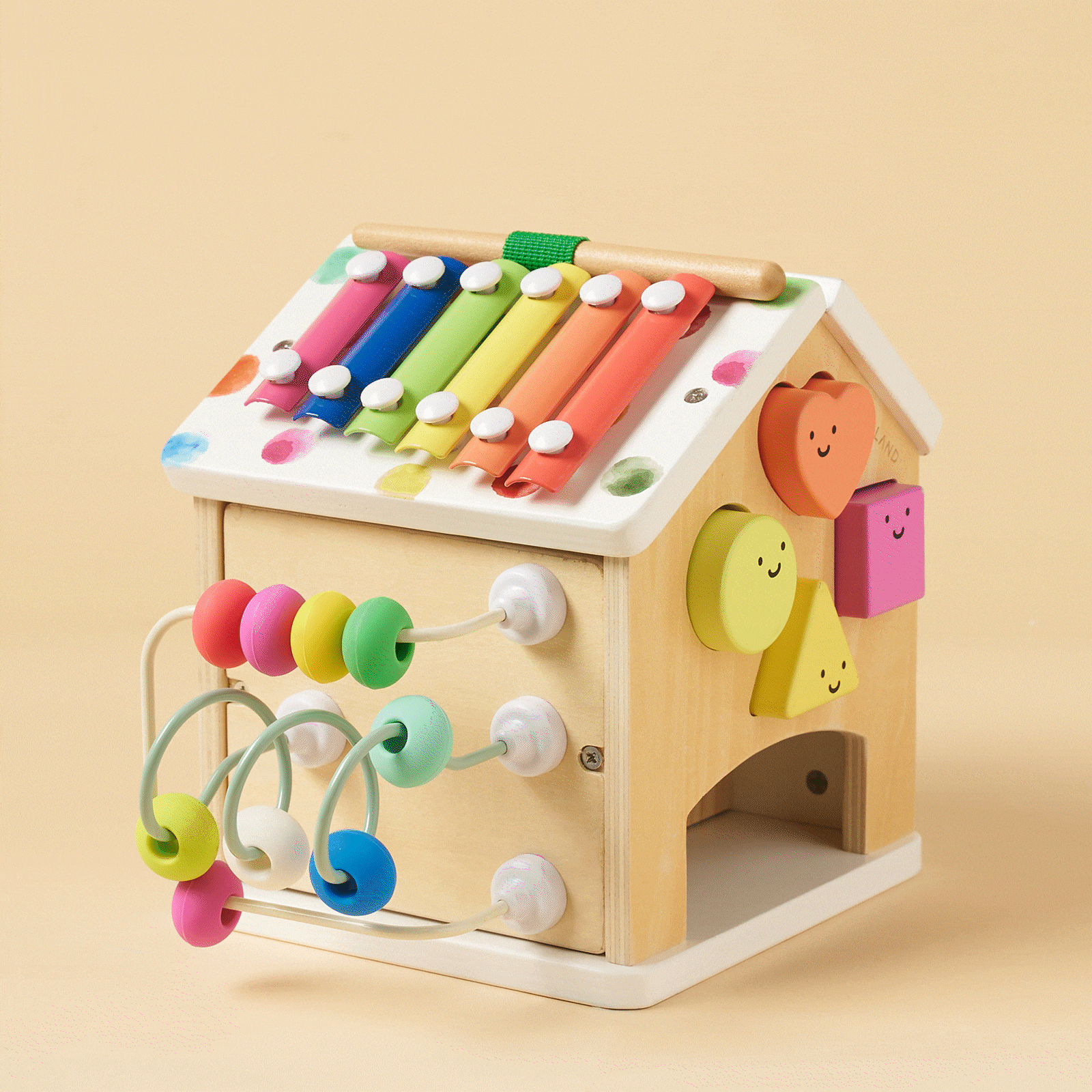 Cube d'activités Tiny Land® La maisonnette - Arc-en-ciel