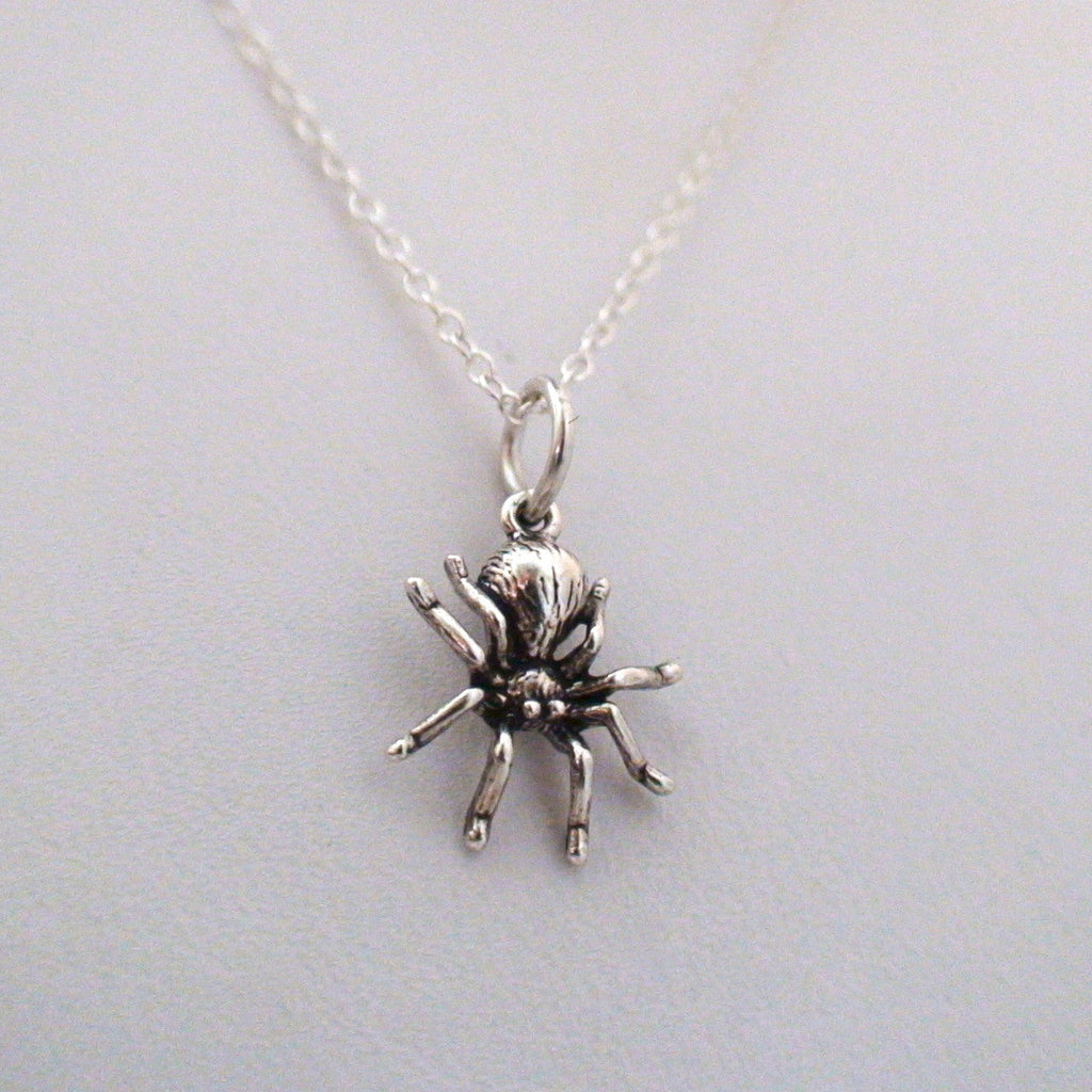 Mini collier araignée – Breloque en argent sterling sur chaîne de 40 cm
