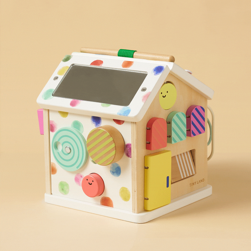 Cube d'activités Tiny Land® La maisonnette - Arc-en-ciel