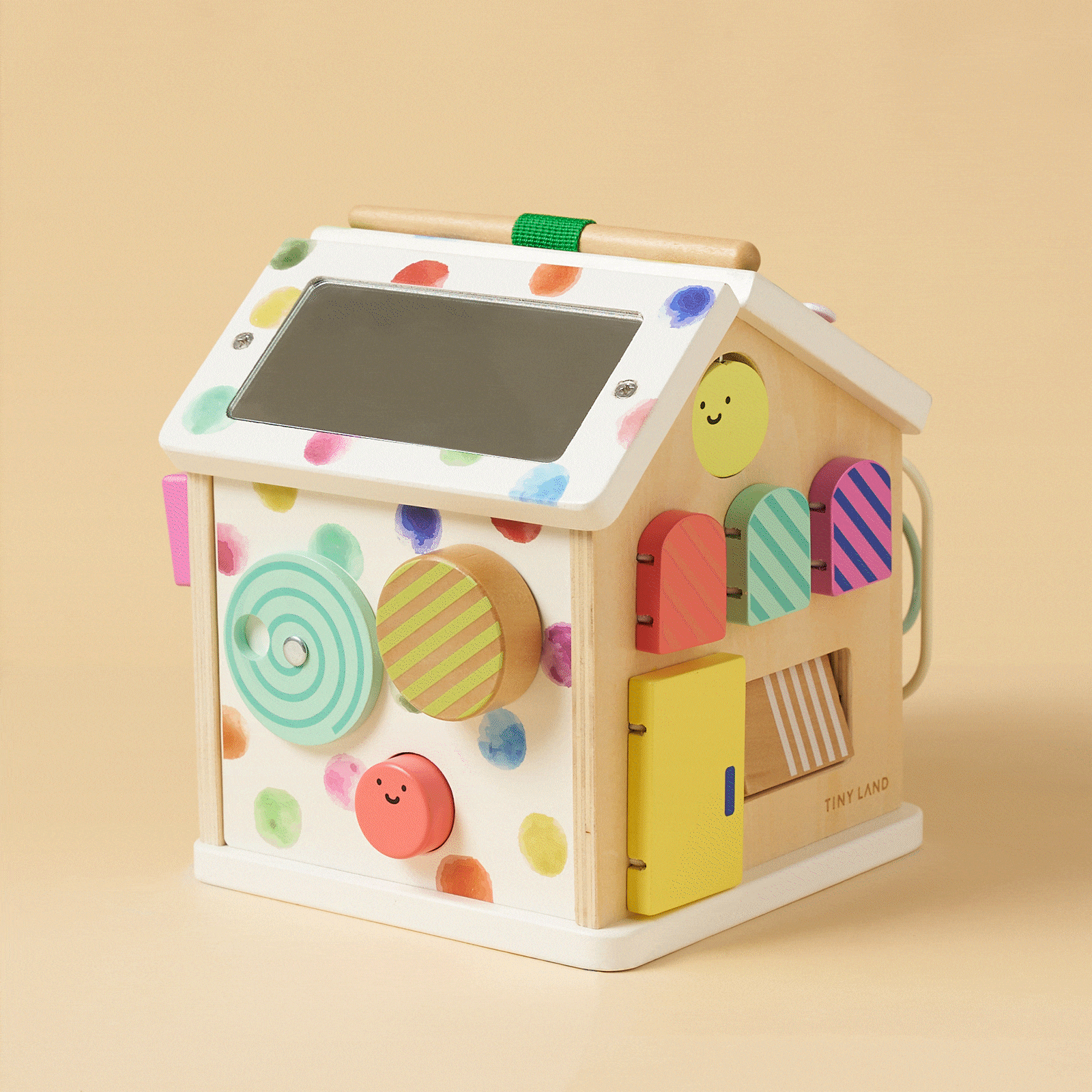 Cube d'activités Tiny Land® La maisonnette - Arc-en-ciel