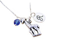 Giraffe Charm Necklace – Personalized Sterling Silver