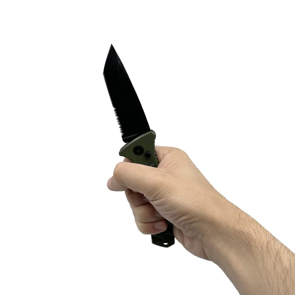 Lot de 2 : Couteau automatique à ouverture assistée de 12 cm avec lame Tanto