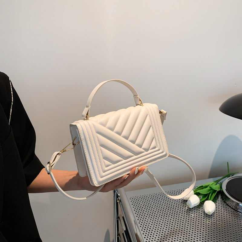 Sacs éblouissants pour femmes, sacs à bandoulière en chaîne en cuir PU, sacs à main à la mode pour dames, sac messager simple, sac à main décontracté de style occidental, portable pour femmes