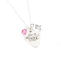 Love My Tribe Necklace – Personalized Sterling Silver Jewelry with Initial & Birthstone or Pearl