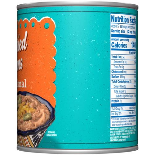 Haricots frits traditionnels Kroger 879 g