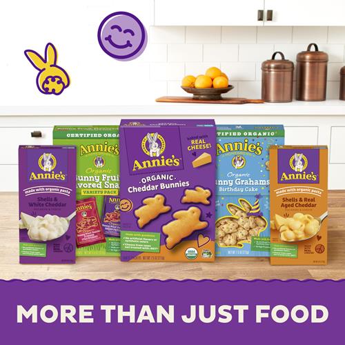 Macaroni au Fromage Deluxe d'Annie's avec Pâtes Biologiques, Vrai Fromage Cheddar Classique et Coquilles, 320g