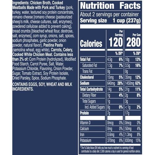 Soupe Chickarina Progresso, Soupe traditionnelle en conserve, 539 g