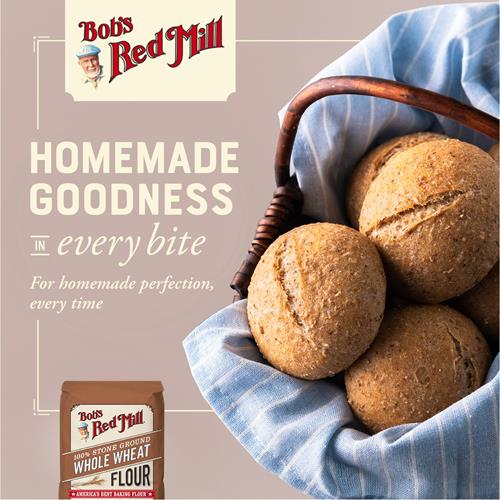 Farine de blé entier Bob's Red Mill, 2,27 kg (Lot de 1) - Grains entiers, végétalien, casher