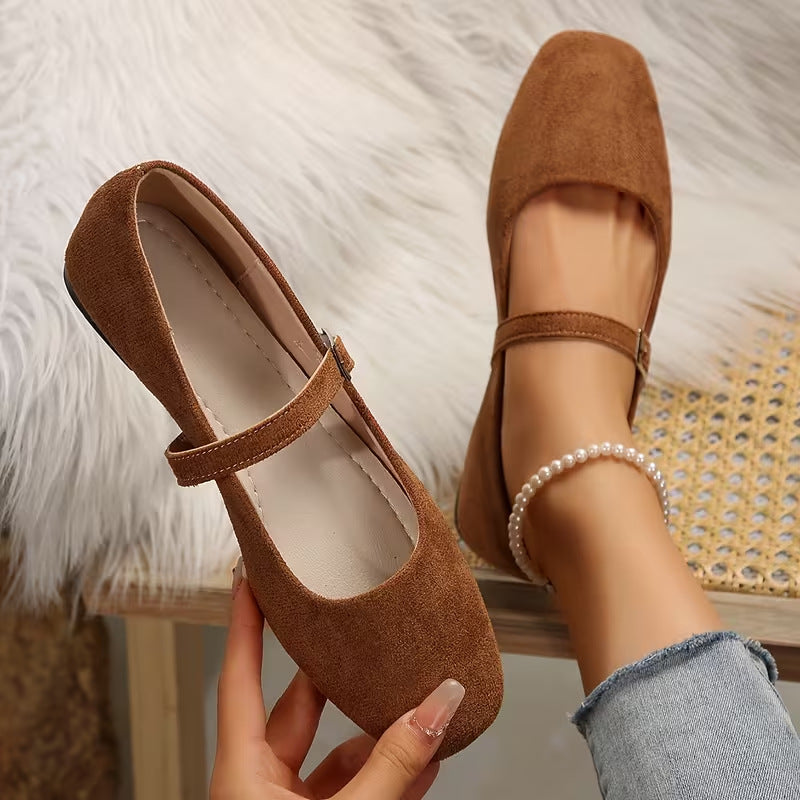 Escarpins plats vintage Mary Jane pour femmes