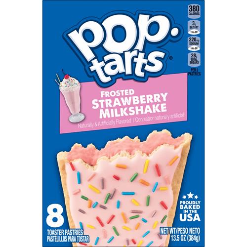 Pop Tarts, Pâtisseries Milkshake Fraise, 383 grammes