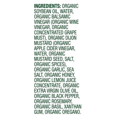 Vinaigrette balsamique au romarin biologique Simple Truth 355 ml