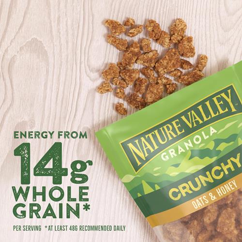 Nature Valley Croustillant Granola, Granola Avoine Et Miel, Sachet Refermable, 453 g