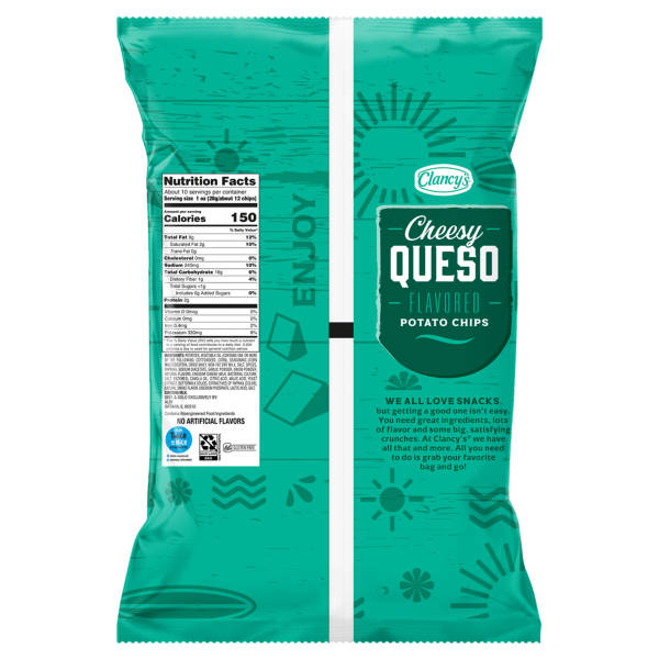 Croustilles Clancy's Queso Ridge, 269 g