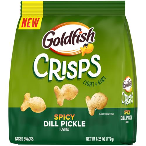 Biscuits Craquants Salés Goldfish Saveur Aneth Piquant, Sachet de 177g