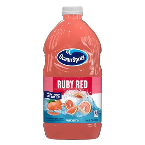Boisson au jus de pamplemousse rouge rubis Ocean Spray, bouteille de 1,89 L
