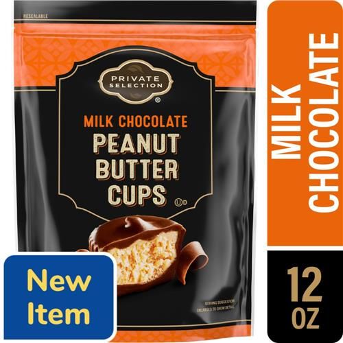 Sachet de bonbons Private Selection Coupes au Beurre de Cacahuète et Chocolat au Lait 340 g