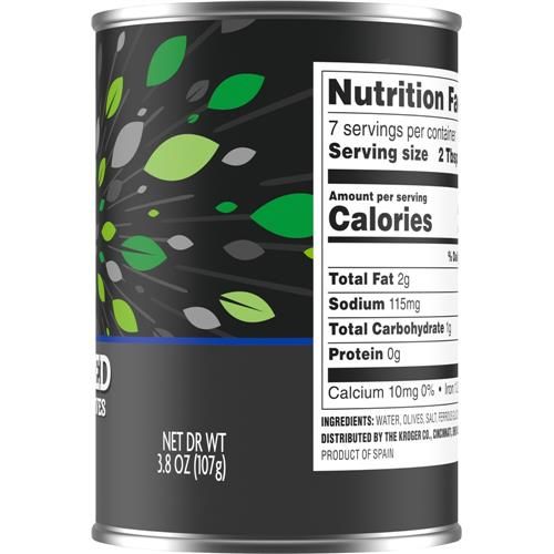 Olives noires tranchées Kroger 107 g