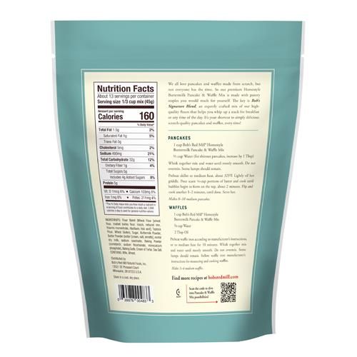 Mélange pour crêpes et gaufres au babeurre façon maison Bob's Red Mill, 567 g