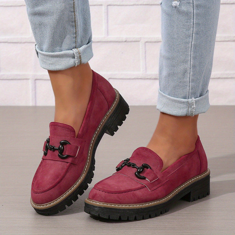 Mocassins Horsebit pour Femme – Élégants Mocassins Plats pour le Travail et le Quotidien
