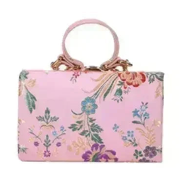Pochette de Soirée Fleurie pour Femme Sac à Main de Mariage Pochette Vintage