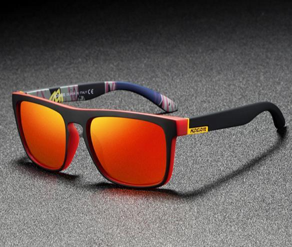 Nouvelles lunettes de soleil populaires polarisées miroir, tendance pour homme et femme, avec monture ultralégère, lunettes de soleil de sport carrées avec protection UV400