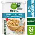 Flocons d'avoine coupés à l'ancienne 100 % grains entiers biologiques Simple Truth 680 g