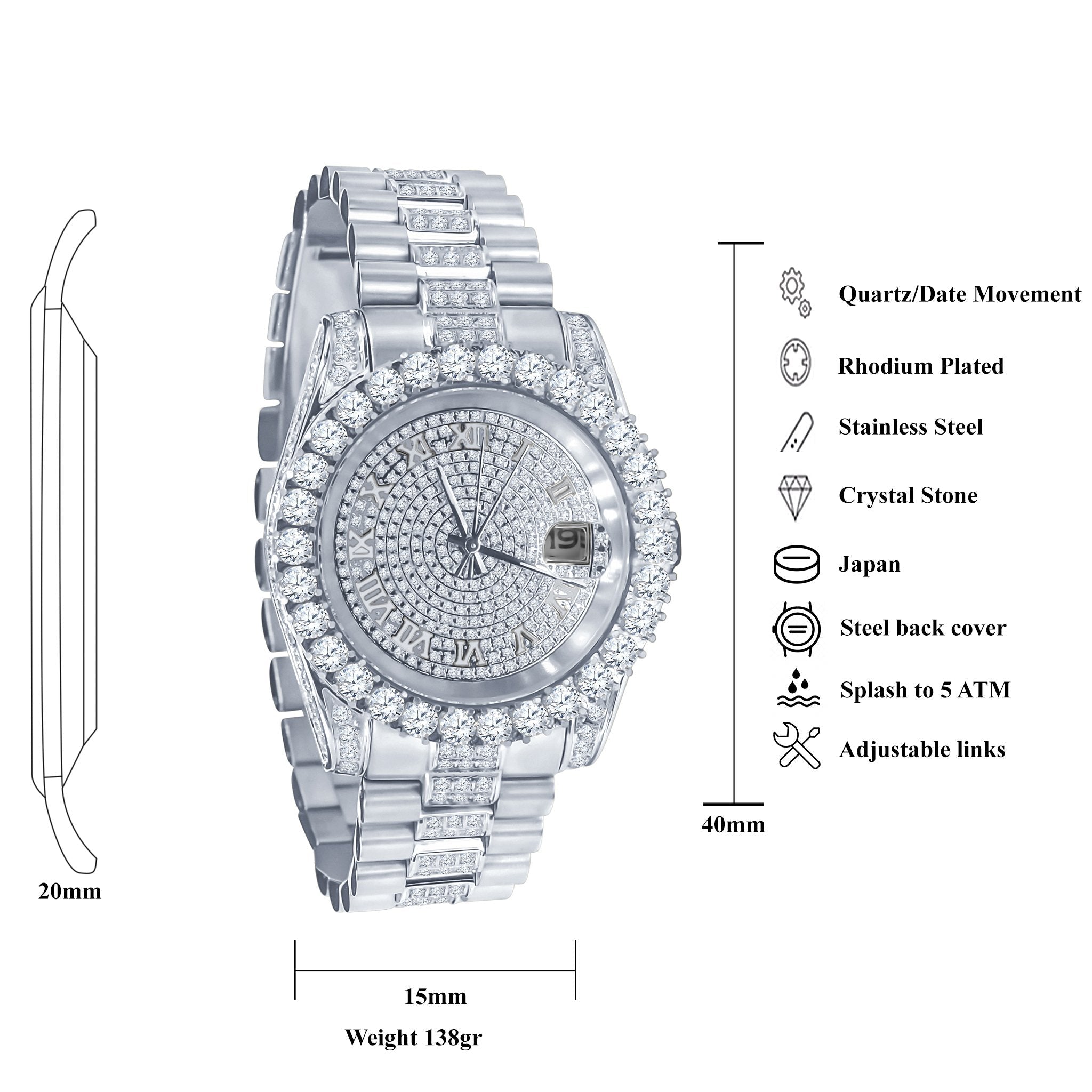 Montre Forte Steel CZ | 530301