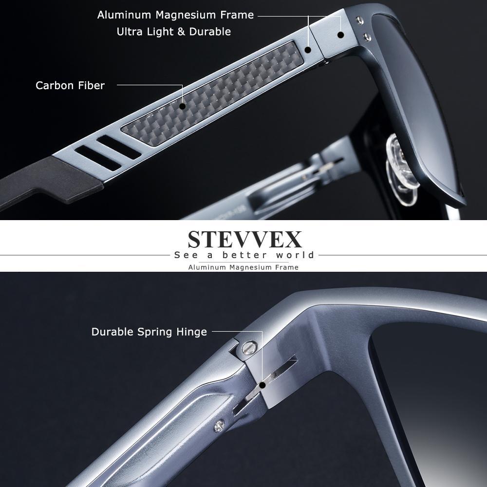 Lunettes de soleil de sport de luxe tendance en aluminium et magnésium pour homme – Lunettes de soleil polarisées pour homme avec protection UV400 – Oculus de sol
