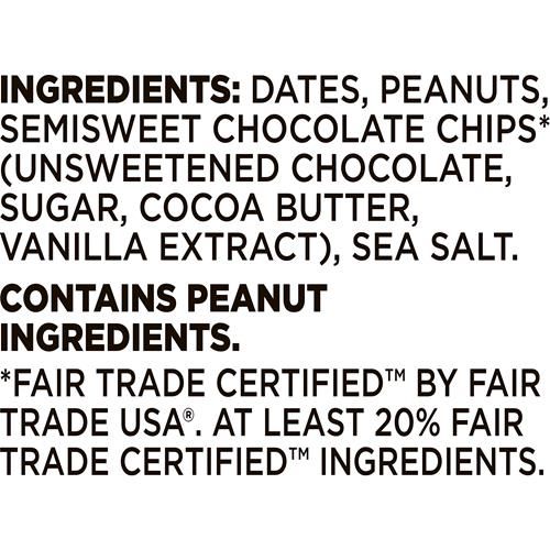 Larabar Beurre de cacahuète et pépites de chocolat, barre de fruits et noix sans gluten, 6 unités