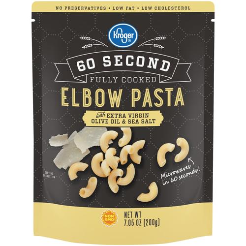 Sachet de pâtes coudées entièrement cuites en 60 secondes Kroger 7,05 oz