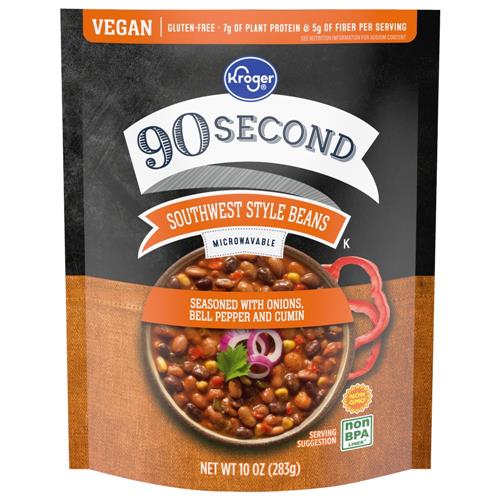 Haricots à la mode du sud-ouest Kroger en 90 secondes 283 g