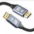 Adaptateur DisplayPort mince et flexible haute vitesse 1,4 Gbit/s Ultra HD 8K 4K 144 Hz 165 Hz de 1 m/2 m/5 m pour moniteur, PC, ordinateur portable, projecteur