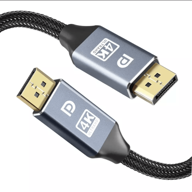 Adaptateur DisplayPort mince et flexible haute vitesse 1,4 Gbit/s Ultra HD 8K 4K 144 Hz 165 Hz de 1 m/2 m/5 m pour moniteur, PC, ordinateur portable, projecteur